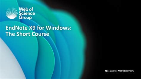 Endnote X9 On Windows The Short Course Youtube