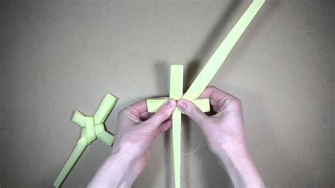 Palm Folding How To Make A Palm Cross Youtube