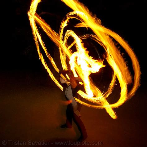 Louise Spinning Fire Double Poi