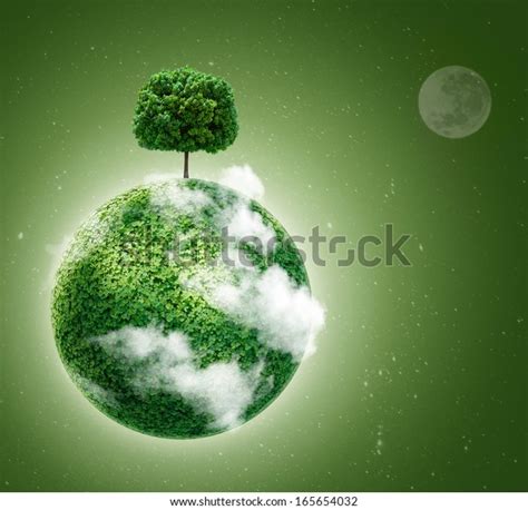 Green Planet Ecology Concept Green Planet Stock Photo Edit Now 165654032