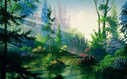 Forest Enchanted Fairy Magical Mystical Background Animated