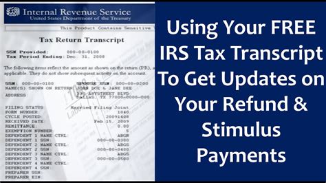 Using Your Irs Tax Transcript To Get Updates On Your Refund Direct