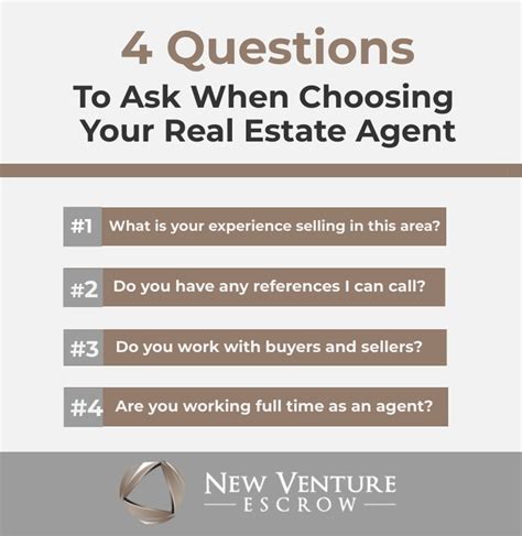 10 Questions To Ask Your Realtor When Buying A House New Venture Escrow