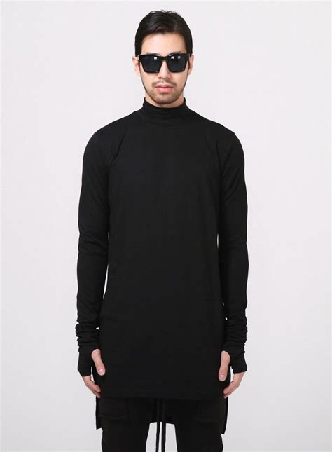 Mens Xquare 23 Roll Neck Extended Long T Shirt With Arm Warmer At