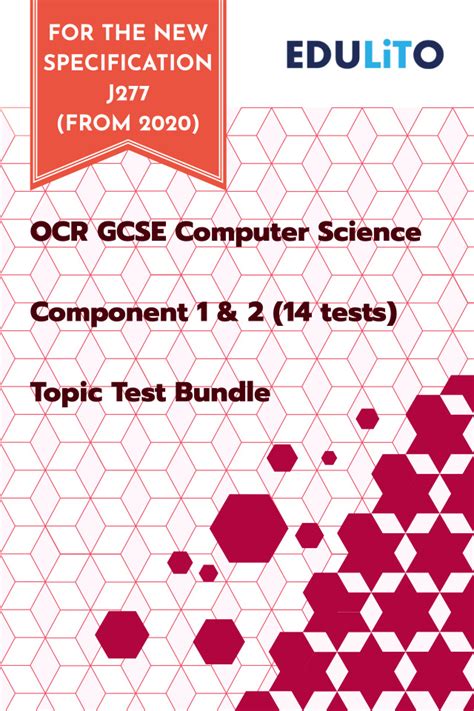 Topic Test Bundle Ocr Gcse Computer Science J277 From 2020