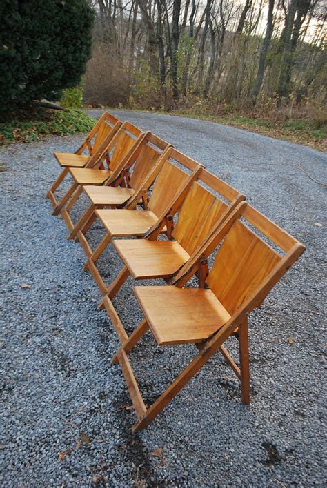 Shop wayfair for the best folding chairs. Tribute 20th Decor: Vintage Wood Folding Chairs
