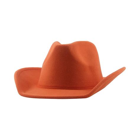 Texana Sombrero Vaquero Para Mujer Orange Sombreros