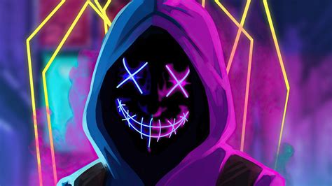 2048x1152 Mask Neon Guy 2048x1152 Resolution Hd 4k Wallpapers Images
