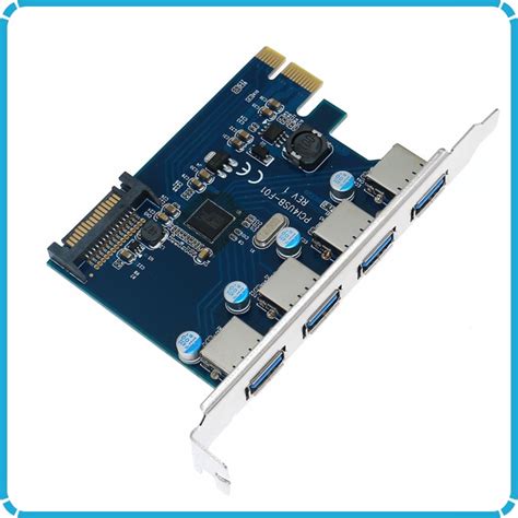 The visiontek usb 3.0 pci express card allows you to connect multiple usb peripherals to your pc without the expense of replacing your motherboard. Wholesale USB 3.0 PCI E PCIE 4 PORTS Express Expansion Card Adapter Chip Fresco FL1100-in Add On ...