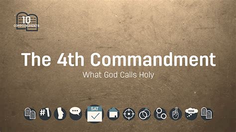 The Fourth Commandment What God Calls Holy Life Hope And Truth
