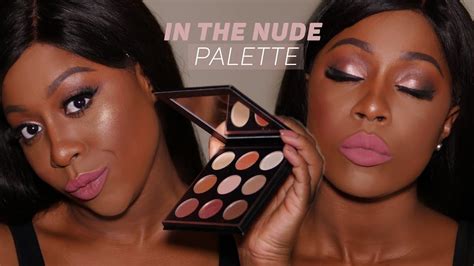In The Nude Palette Makeup Geek Tutorial Swatches On Dark Skin Per Tutti Gli Incarnati Youtube