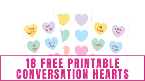 Conversation Heart Printables