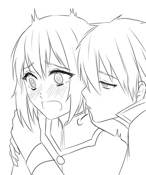 Anime Couple Coloring Pages Cute Anime Couples Cuddli Vrogue Co