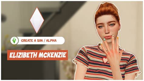 Sims 4 Cas Elizabeth Mckenzie Alpha Cc Folder And Sim Download Youtube