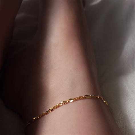Gold Filled Anklet Anklet Gold 14k Gold Chain Anklet Gold Etsy