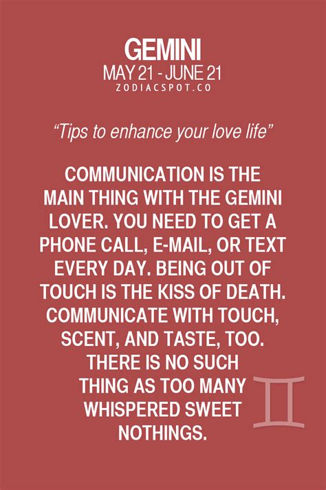 Tips To Enhance Your Love Life Here Astrology Gemini Zodiac Signs