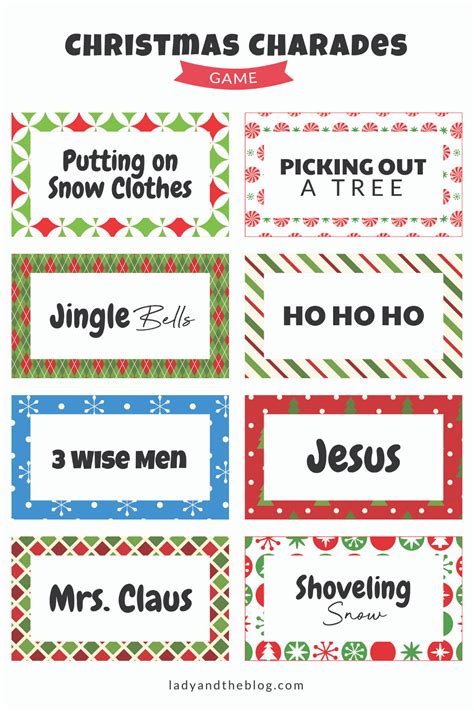 Paper And Party Supplies Winter Theme Charades Game Printable Charades Game Charades Game Instant