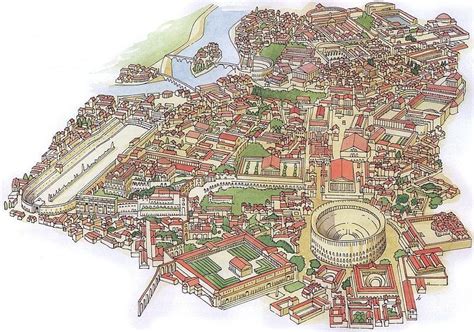 Rome Map Ancient Rome Map Ancient Roman Art
