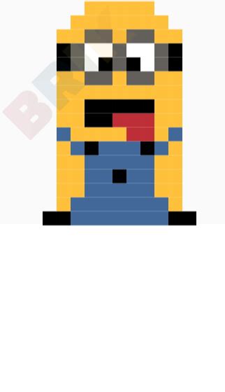 Minion Pixel Art Brik