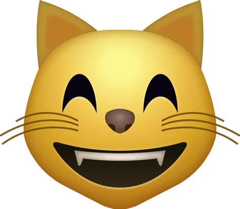 Download Happy Cat Iphone Emoji Icon In  And Ai Emoji Island
