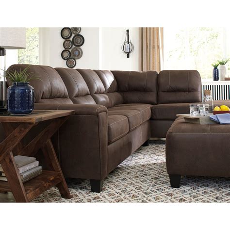 Signature Design By Ashley Navi Faux Leather 2 Piece Sectional With
