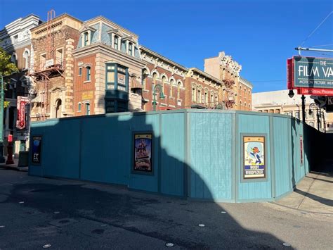 Construction Walls Block Most Of Delancey Street At Universal Studios