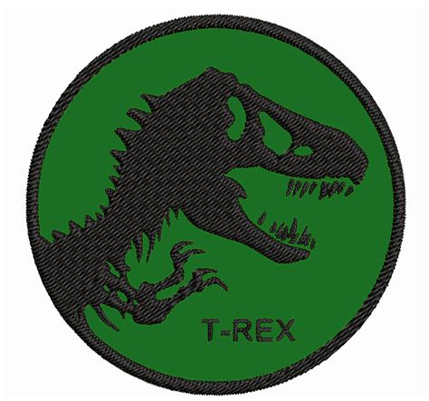 Jurassic Park Movie Logo T Rex 35 Iron On Or Sew On Embroidered