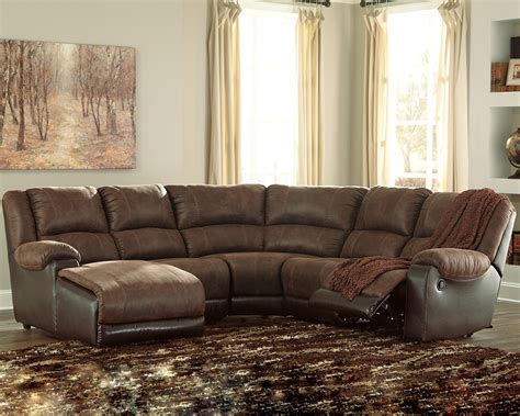 Nantahala 5 Piece Reclining Sectional With Chaise By Signature Design