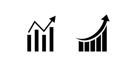 Set Di Grafici In Crescita Grafico Di Affari Con La Freccia Raccolta