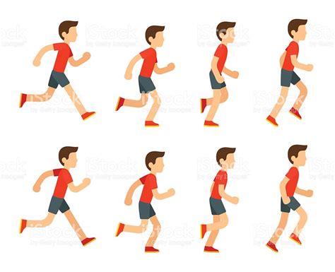 Running Man Animation Stock Vector Art Istock Clipart