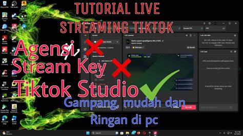 Cara Live Tiktok Di Pc Atau Laptop Pakai Tiktok Live Studio Cara