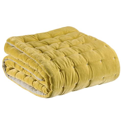 Quilted Velvet Throw By Idyll Home