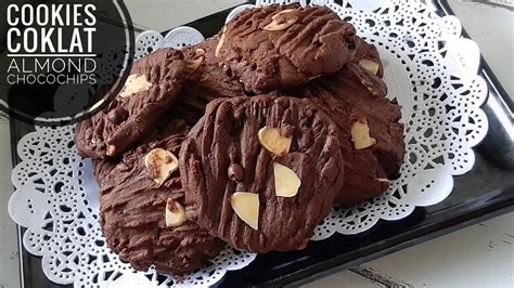 Cookies Coklat Almond Chocochips Yang Enak Dan Renyah Kue Lebaran