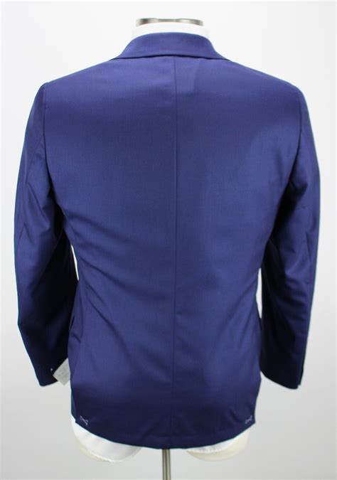 Hickey Freeman Suit 38 R Mens Regular Fit Blue Wool Milburn Ii Nwt