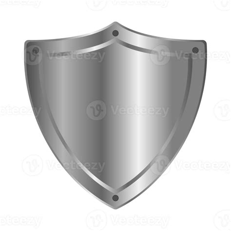 3d Metal Shield Icon 24678717 Png