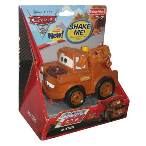 Disney Pixar Movie Cars 2 Fisher Price Shake N Go Mater Vehicle Toy