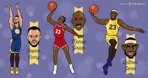 Basketball Players Cartoons Vector Download