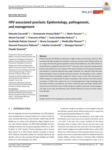 Hiv Associated Psoriasis Pdf Psoriasis Hivaids