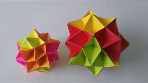 Origami Toys How To Make An Origami Spike Ball Step By Step Youtube