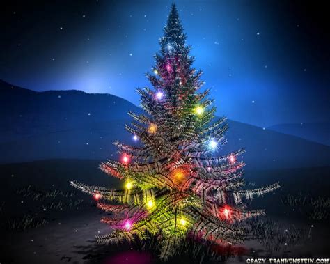 Christmas Tree At Night Wallpaper 1280x1024 26297