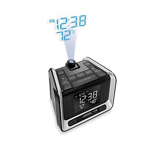 No more nights of interrupted sleep by using. HoMedics® Sleep Station Projection Weather Alarm Clock ...