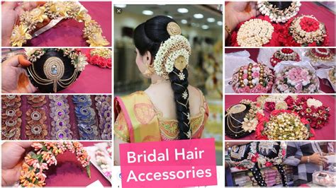 Bridal Hair Accessories Veni Hair Bun Flower Jewellery Ect YouTube