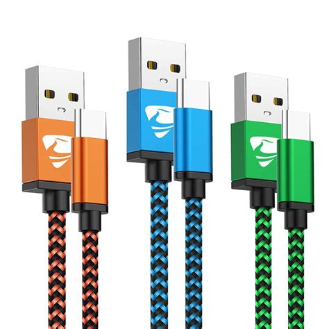 Buy Aioneus 3pack 6ft Usb C Cable 3a Fast Charge Usb A To Type C