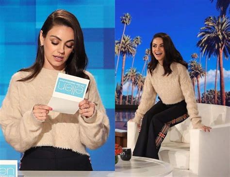 Mila Kunis Aspiring Talk Show Host Of The Future Ellen Show Host