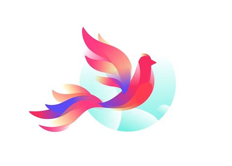 Logo De Un Pájaro Un Pájaro Fabuloso Vector Premium