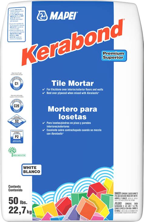 Mapei Kerabond Premium Tile Mortar White 50 Lb 001005021 Floorbox