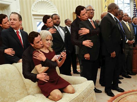 travolta in the house kellyanne conway s oval office couch photo know your meme