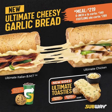 Subway Adds Ultimate Cheesy Garlic Bread To Its Menu