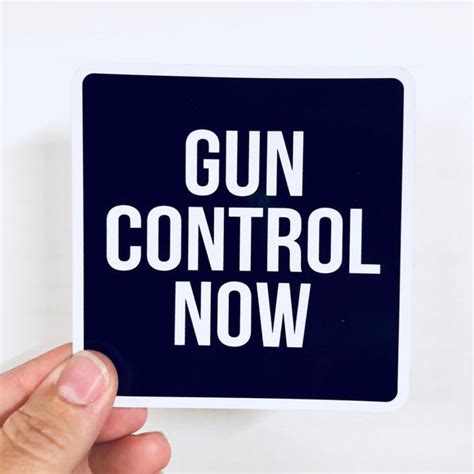 Gun Control Now Vinyl Sticker Anthem Sticker Company