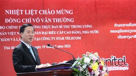 Senior Party Official Visits Vietnam Laos Joint Venture Vtv